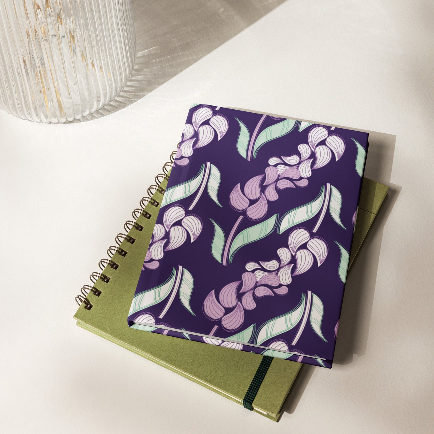 Lavender Summer Florals Purple Hardcover Journal | Matte