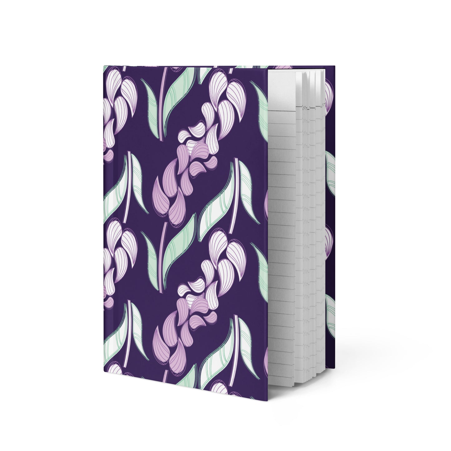 Lavender Summer Florals Purple Hardcover Journal | Matte