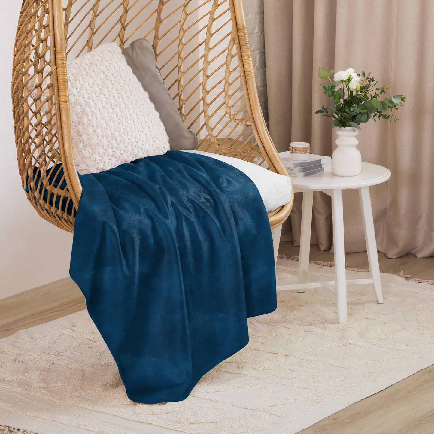 Starlit Mesa Dusk Suede Sherpa Blanket | Cozy Plush Throw for Sofa or Bed