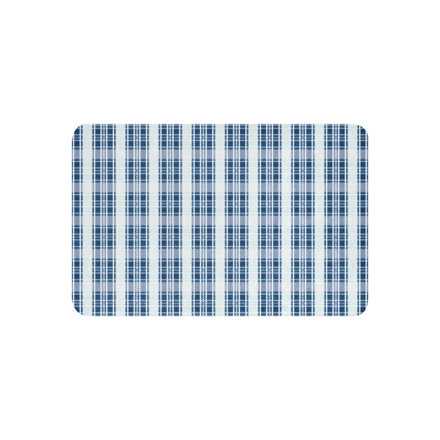 Classic Blue Plaid Sherpa Blanket - Holiday Tartan Throw | Heritage Christmas Decor, Cozy Winter Cabin Gift