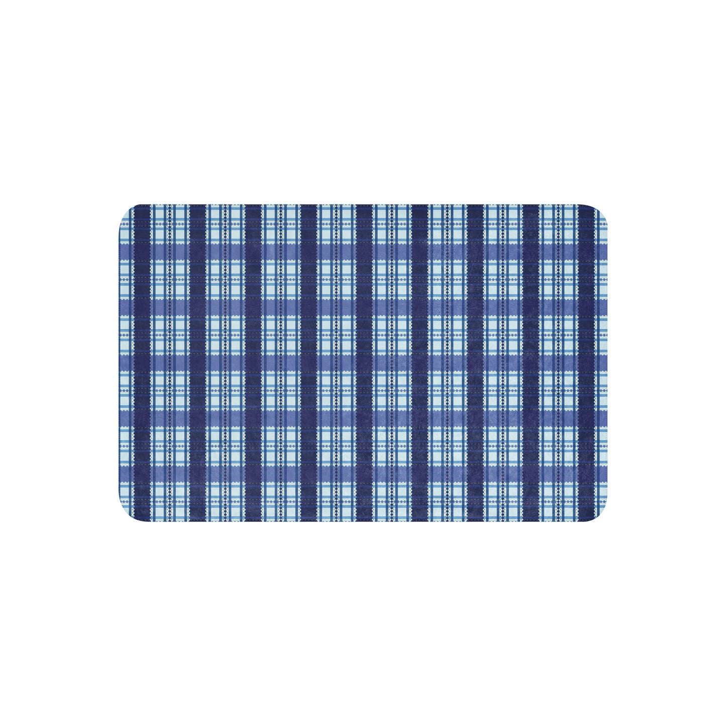 Classic Blue and Gold Plaid Sherpa Blanket – Holiday Tartan Throw | Heritage Christmas Decor, Cozy Winter Cabin Gift