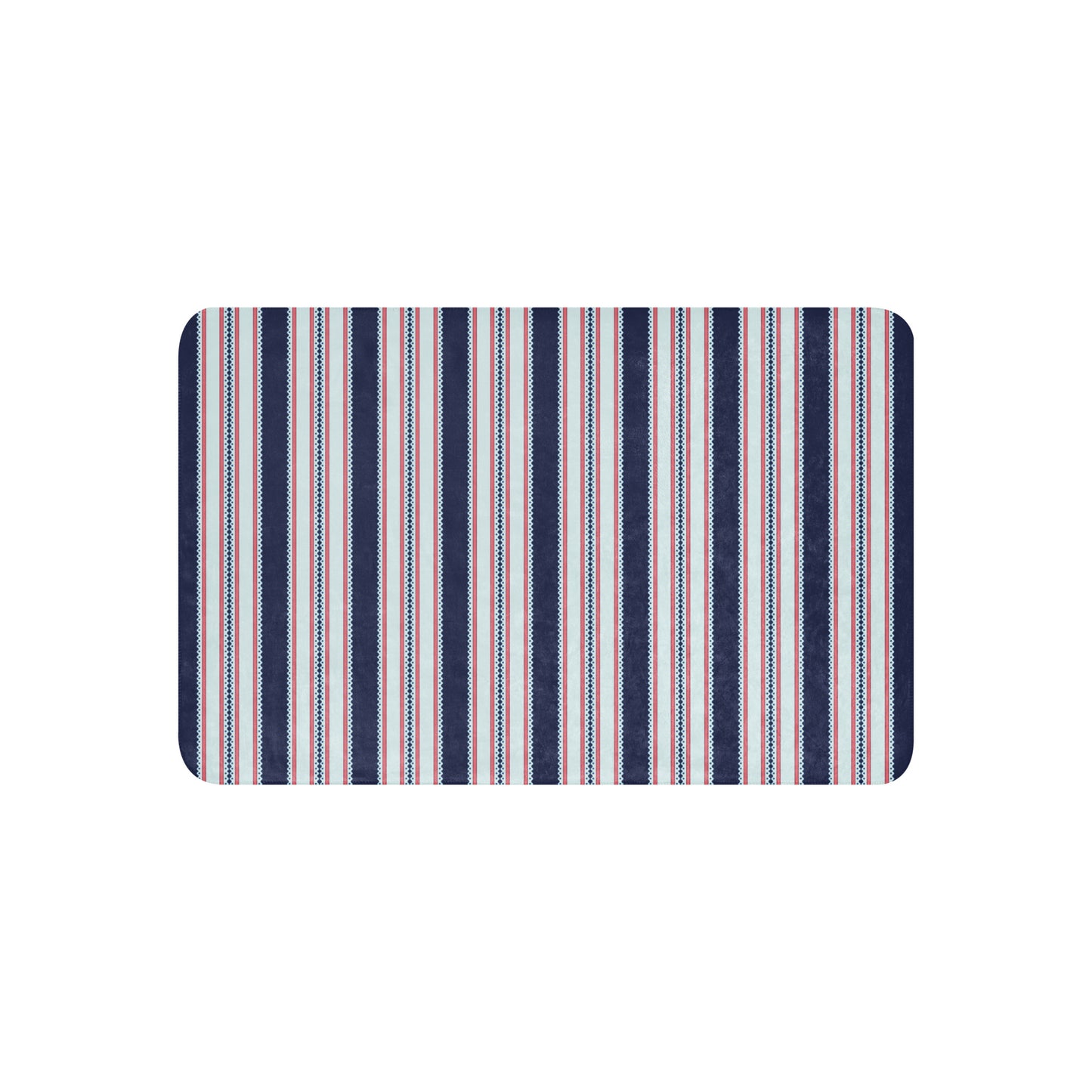 Classic Red and Navy Striped Sherpa Blanket – Classy Holiday Striped Throw | Heritage Christmas Decor, Cozy Winter Cabin Gift