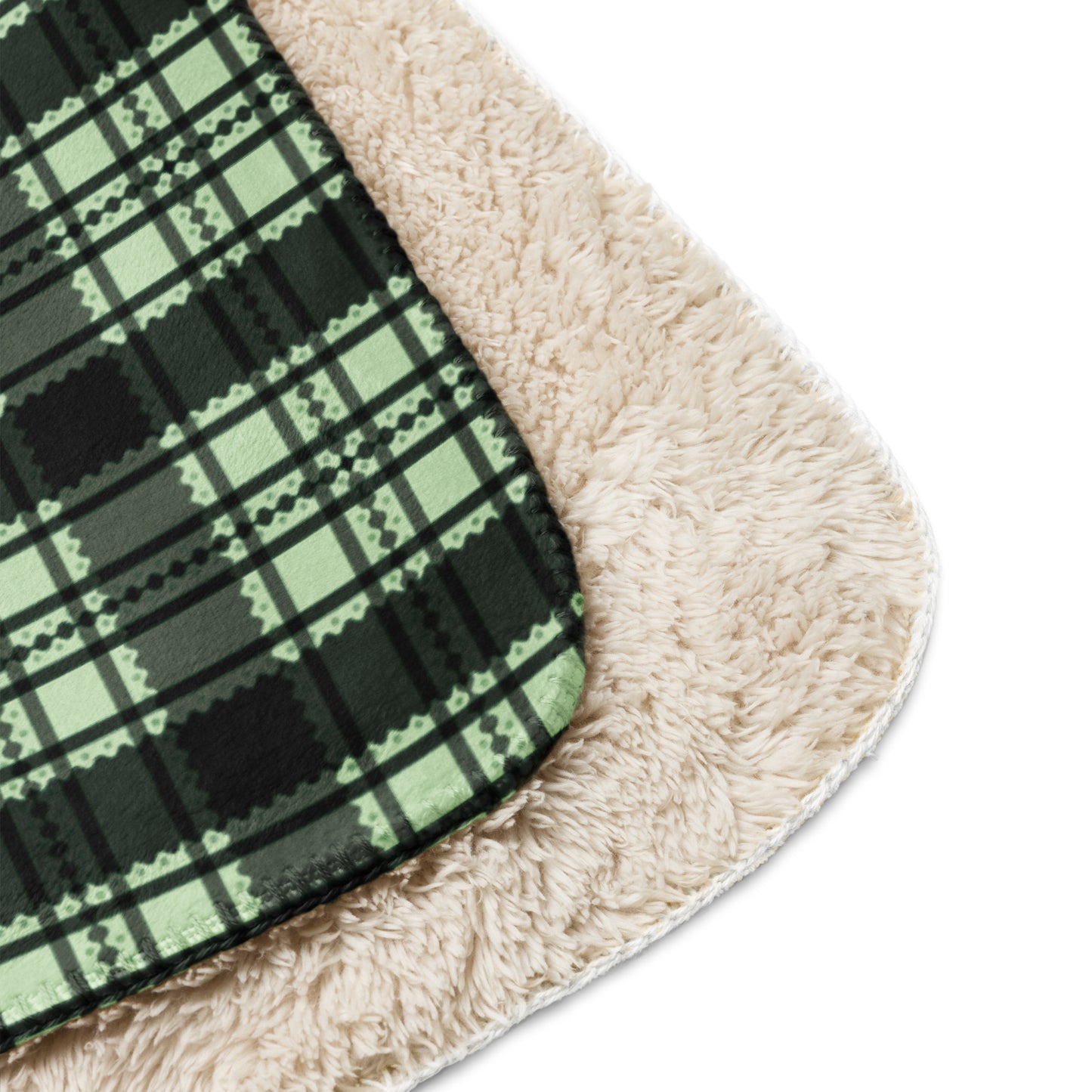Classic Green Plaid Sherpa Blanket – Holiday Tartan Throw | Heritage Christmas Decor, Cozy Winter Cabin Gift