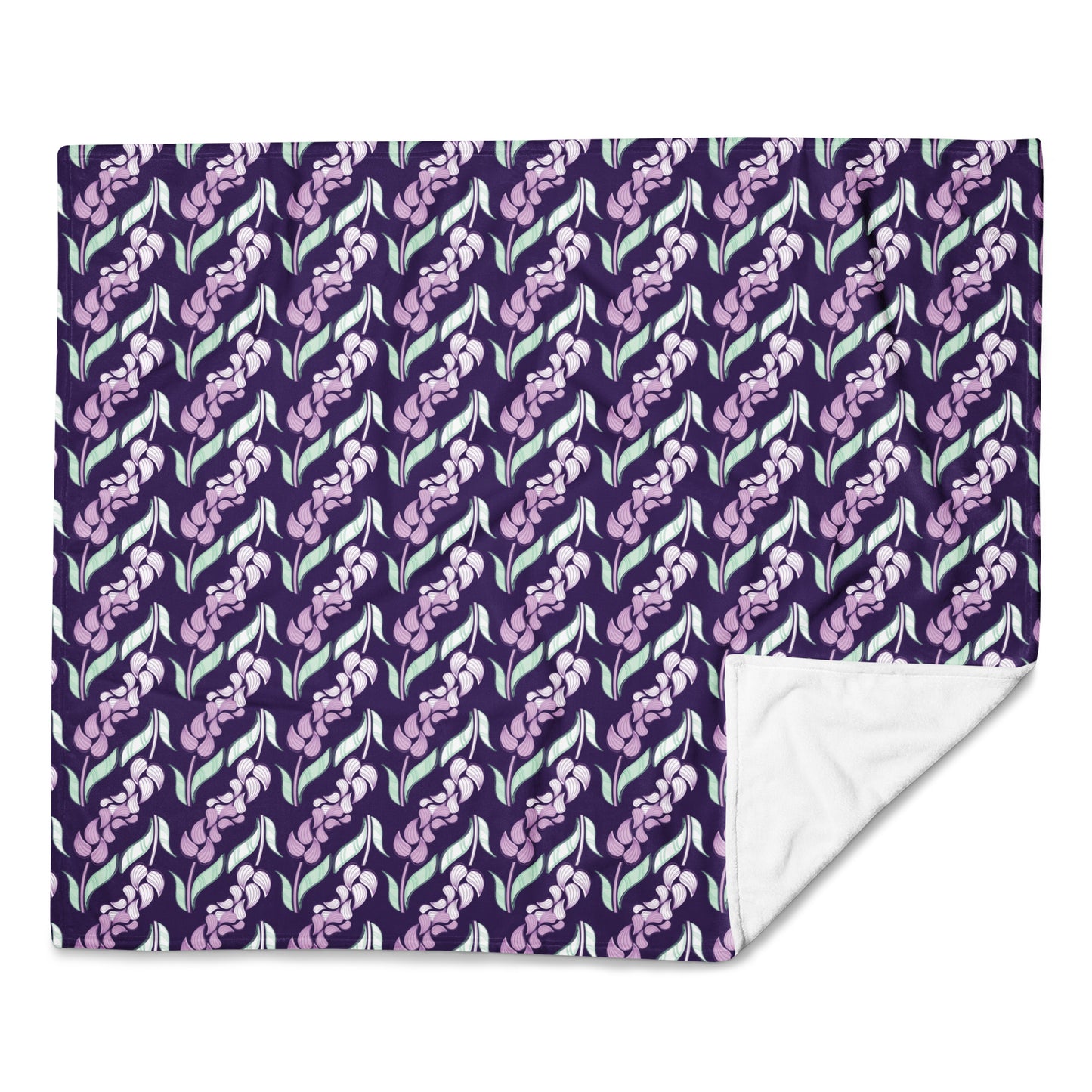Bold Purple Lavender Throw Blanket | 50" x 60" | Soft Silk Touch Blanket