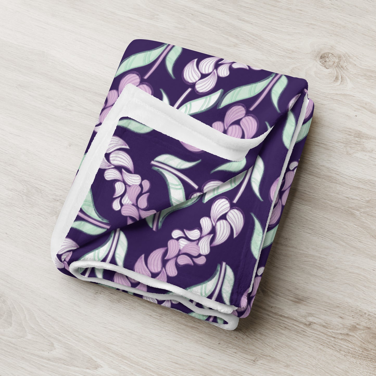 Bold Purple Lavender Throw Blanket | 50" x 60" | Soft Silk Touch Blanket