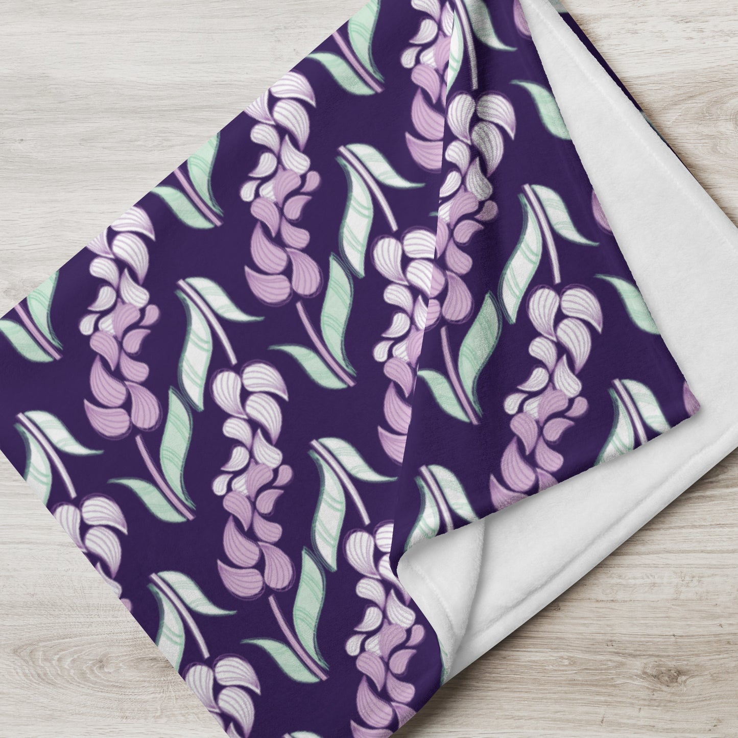 Bold Purple Lavender Throw Blanket | 50" x 60" | Soft Silk Touch Blanket