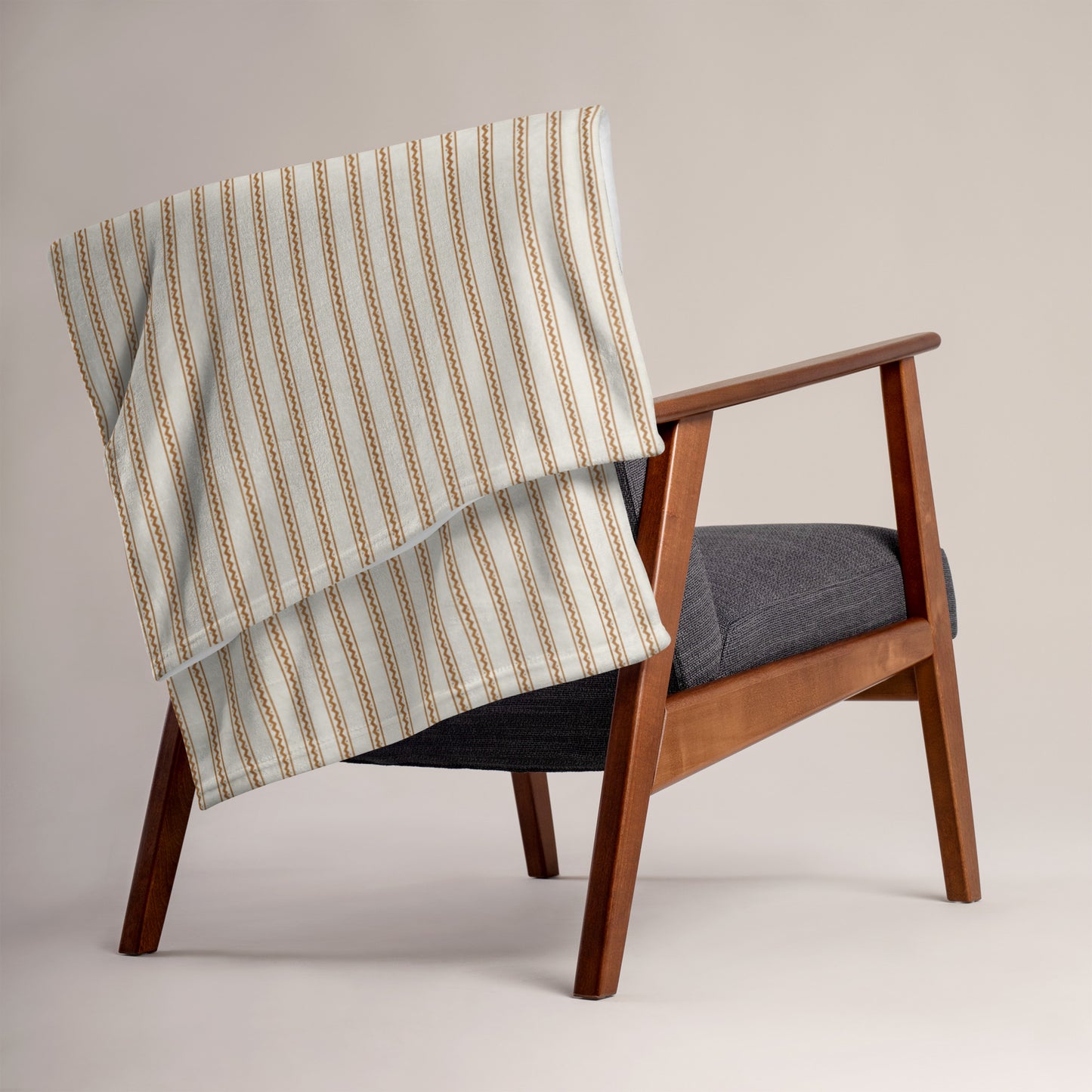 Starlit Mesa Southwestern Stripes Copper Throw Blanket | 50" x 60" | Soft Silk Touch