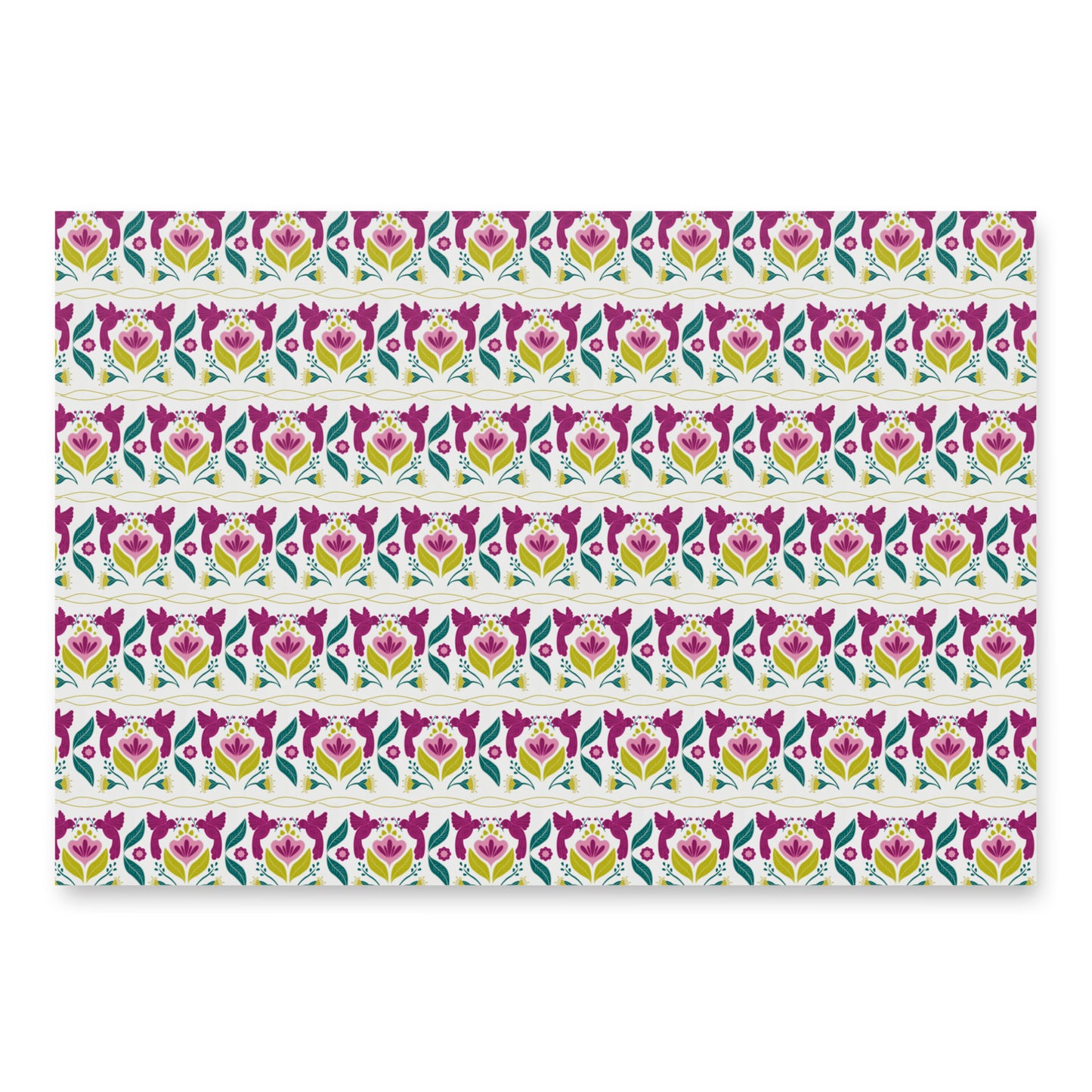 Bird & Bloom Warm Color Palette Matte Gift Wrap | Birthdays, Weddings & Special Occasions | Set of 3