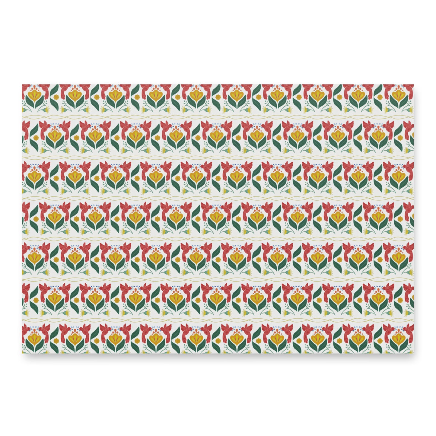 Bird & Bloom Warm Color Palette Matte Gift Wrap | Birthdays, Weddings & Special Occasions | Set of 3