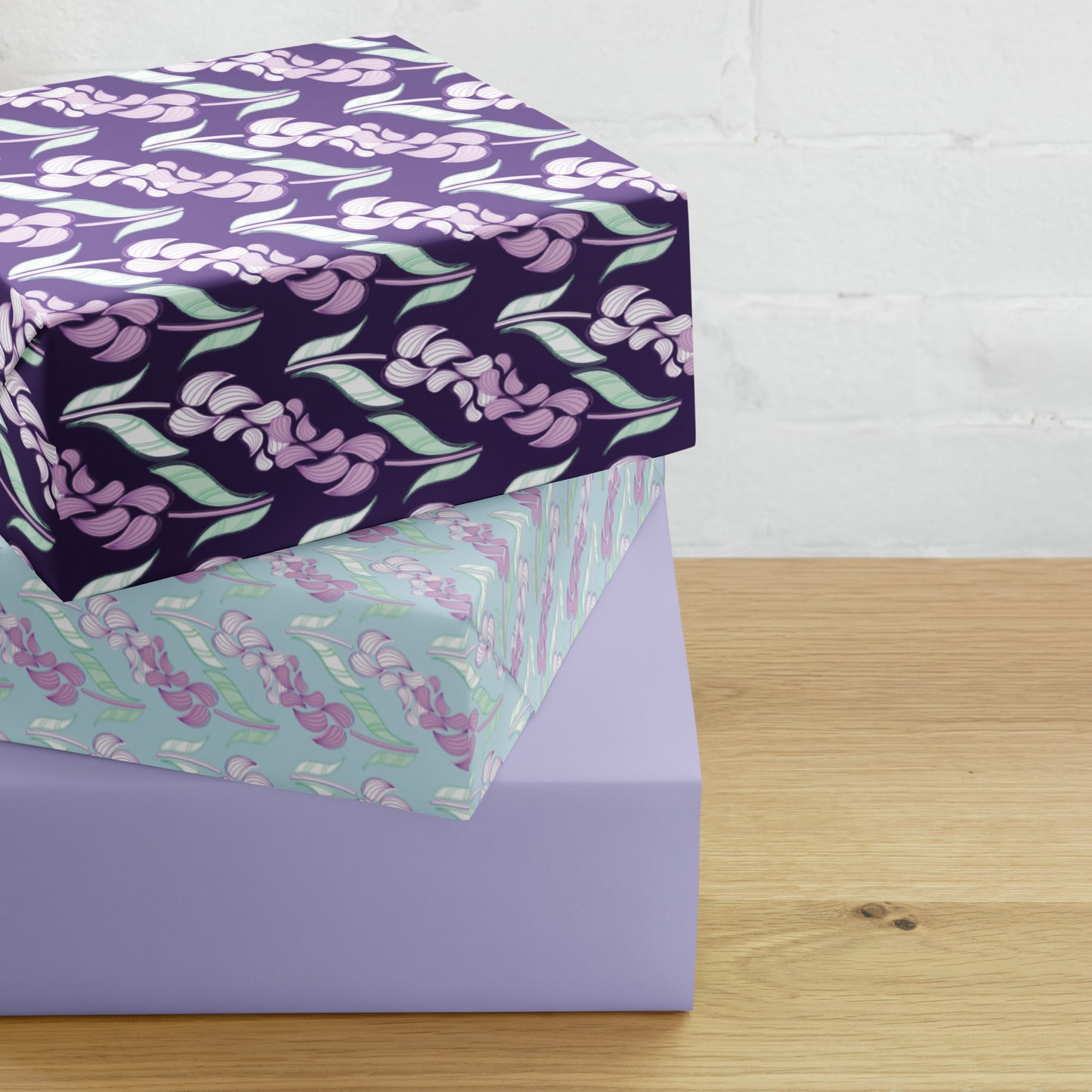 Elegant Lavender Purple Matte Gift Wrap | Birthdays, Weddings & Special Occasions | Set of 3